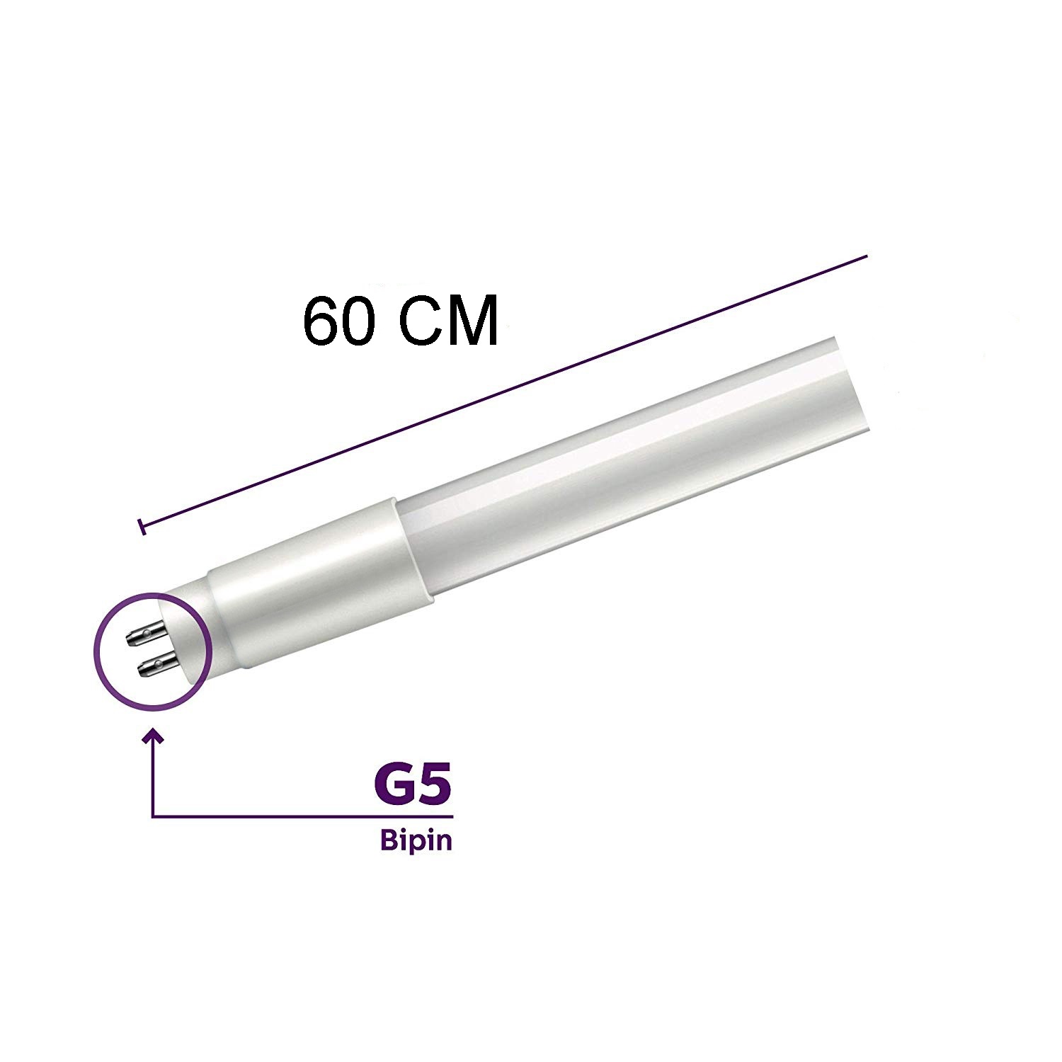 T5 LED Tube Glass 8 W 60 CM