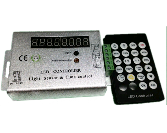 led light dimmering controller with sensor and timing function