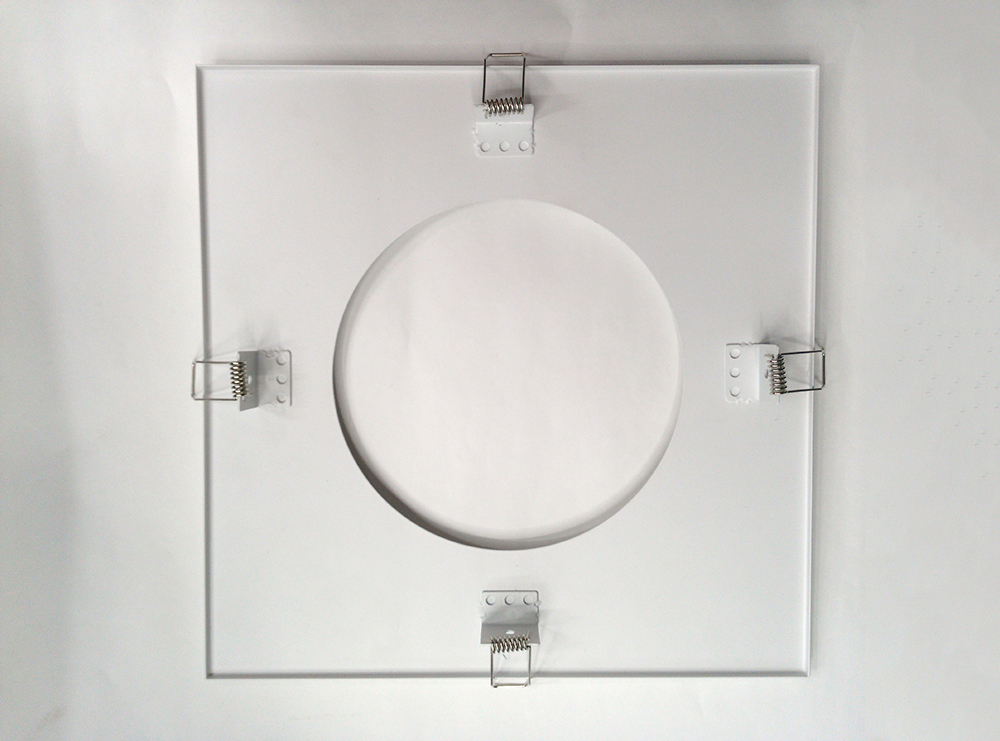 Metal sheet for Downlight 8" 320X320mm With 4pcs holder in 4 corner.
