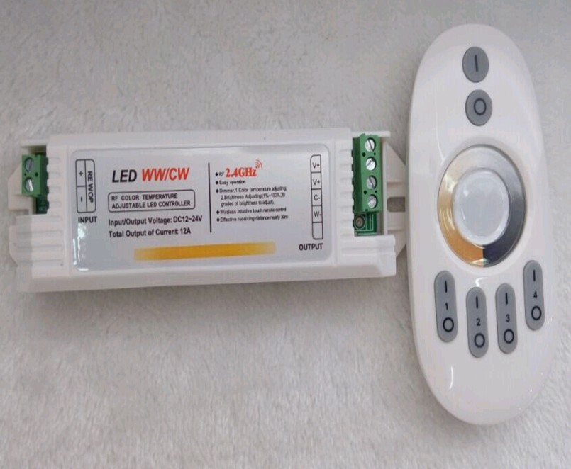 Controller 2.4G CCT Touch 12-24V 12A 144W